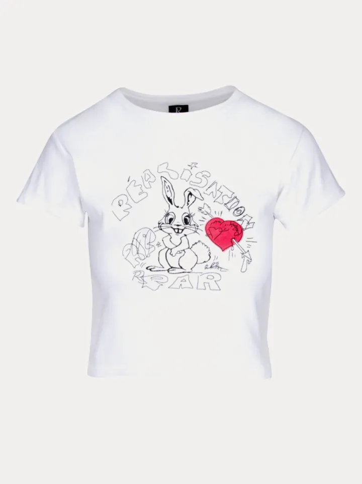 Online Bunny Tee - Red Heart Women Tees