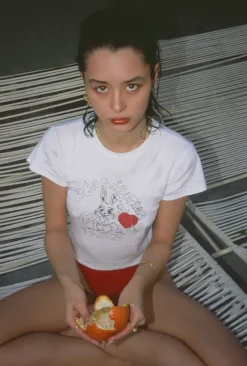 Online Bunny Tee - Red Heart Women Tees
