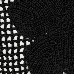 Store Crochet Flower Top - Black Women Tops