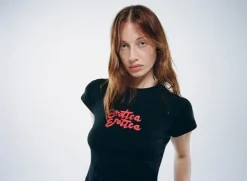 Hot Exotica Erotica Tee - Black Women Tops