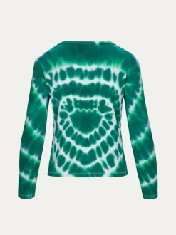 Hot Heart Long Sleeve Tee - Emerald Women Tees