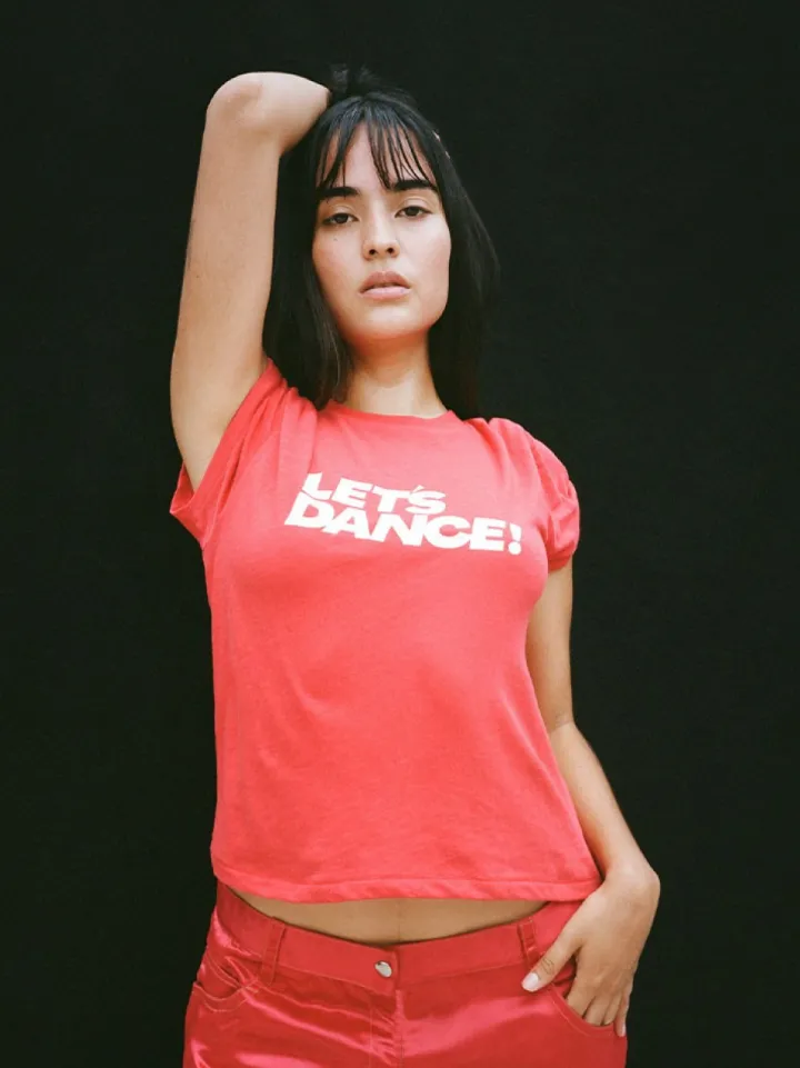 Sale Let's Dance Tee - Red Women Tees