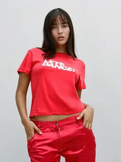 Sale Let's Dance Tee - Red Women Tees