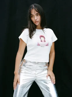 Cheap Pin Ups Baby Tee - White Women Tees