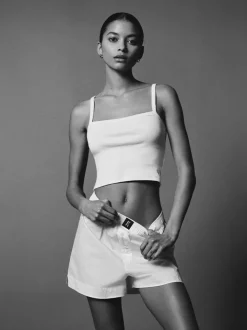 Hot Real Boxer Shorts - White Women Bottoms