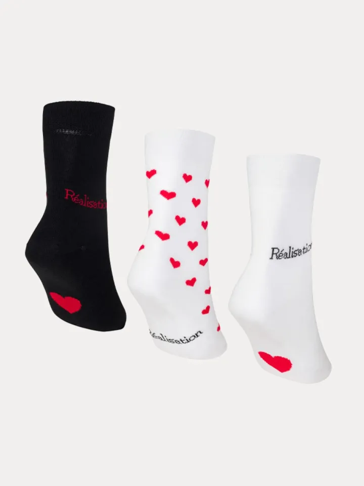 Hot Real Sock Pack - Heart Women Accessories