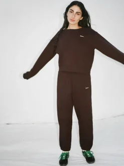 Fashion Real Sweatpants - Chocolate Women Bottoms