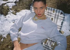 Outlet Real Sweatshirt - Grey Women Sweats