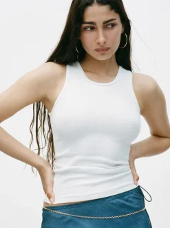 Store Real Tank - White Women Tanks
