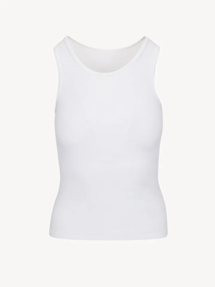 Store Real Tank - White Women Tanks