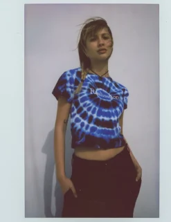 Discount Real Tie Dye Logo Tee - Lagoon Women Tees