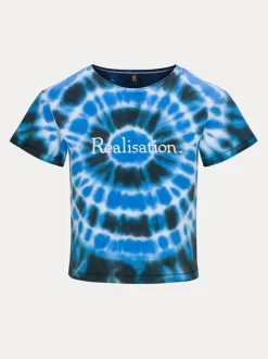 Discount Real Tie Dye Logo Tee - Lagoon Women Tees