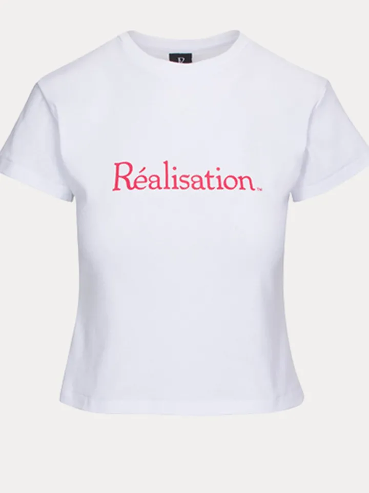 Best Realisation Logo Tee - White Women Tees