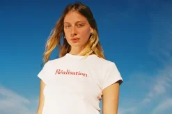 Best Realisation Logo Tee - White Women Tees