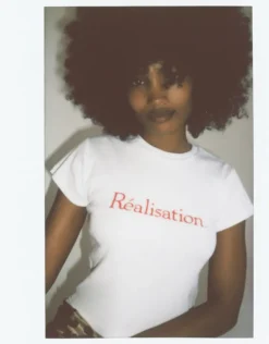 Best Realisation Logo Tee - White Women Tees