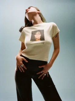 Sale Studio Baby Tee - Lemon Women Tees