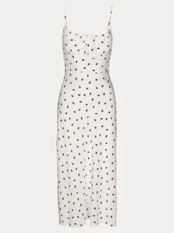 Shop The Alba - White Strawberry Women Dresses