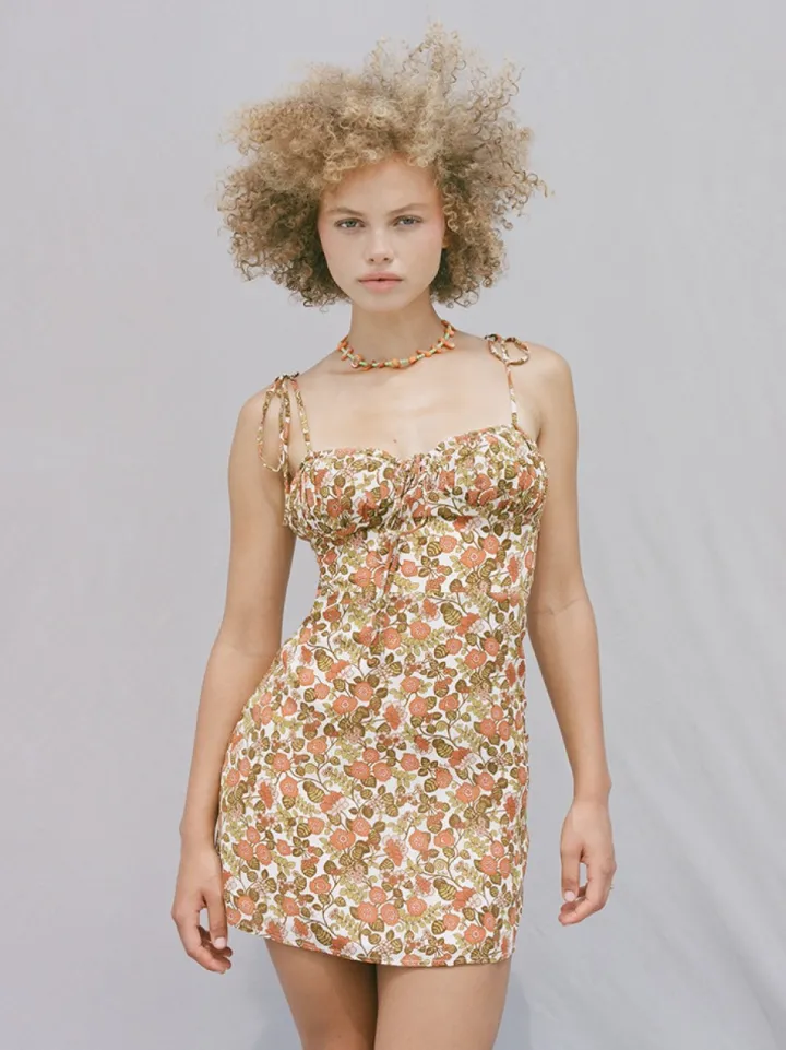 Clearance The Devon - 70S Floral Women Dresses