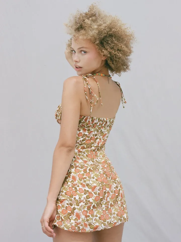 Clearance The Devon - 70S Floral Women Dresses