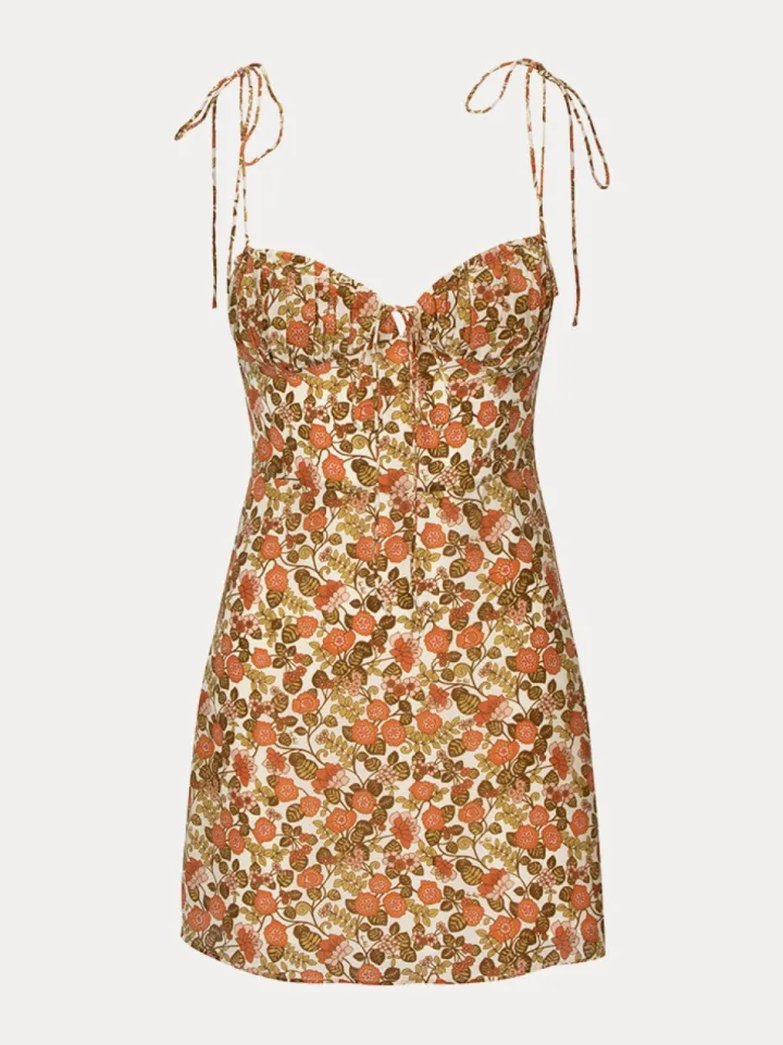 Clearance The Devon - 70S Floral Women Dresses