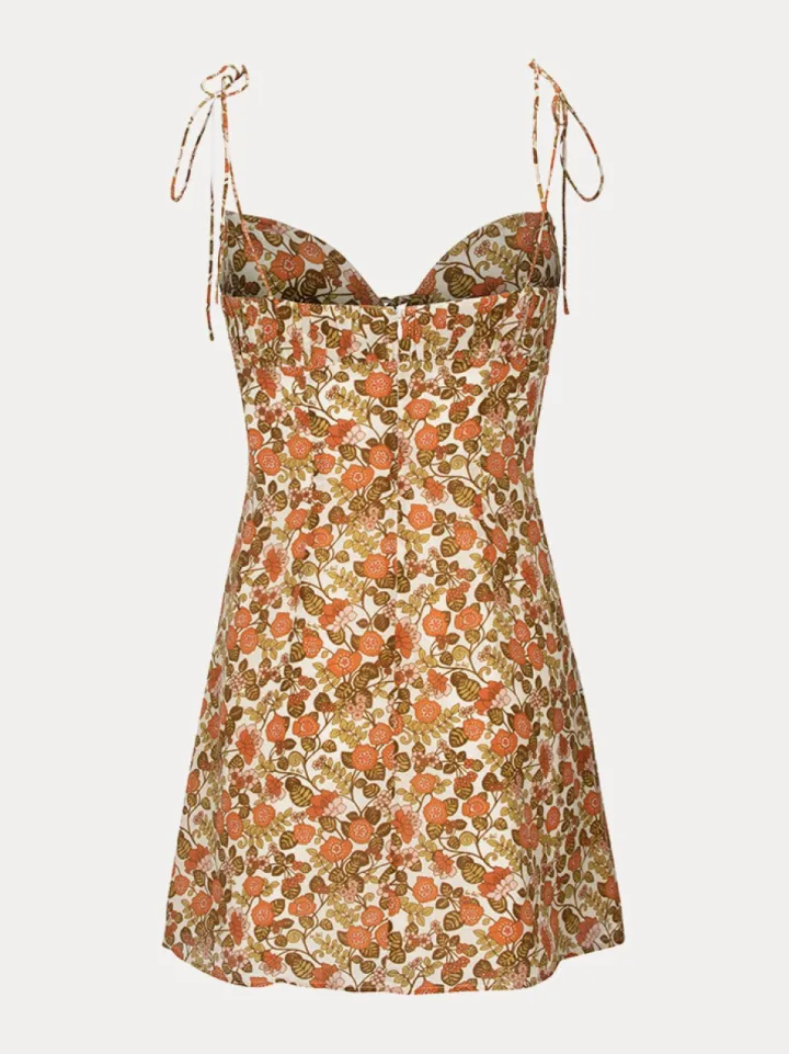 Clearance The Devon - 70S Floral Women Dresses