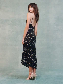 Hot The Iggy - Yellow Polka Dot Women Dresses