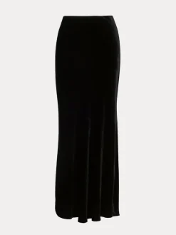 Fashion The Joni - Black Velvet Women Bottoms
