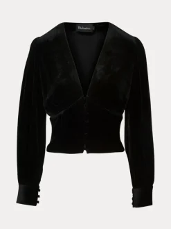 Online The Kaia - Black Velvet Women Tops