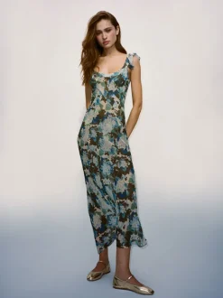 Hot The Lila - Blue Hydrangea Women Dresses