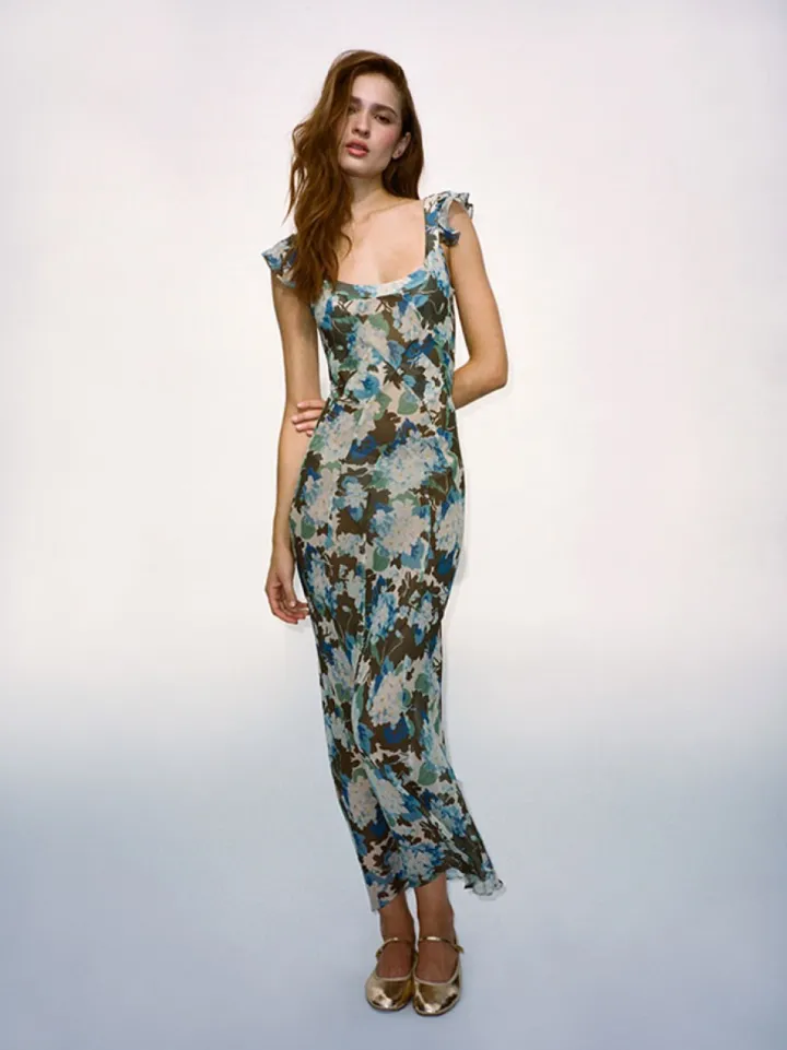 Hot The Lila - Blue Hydrangea Women Dresses