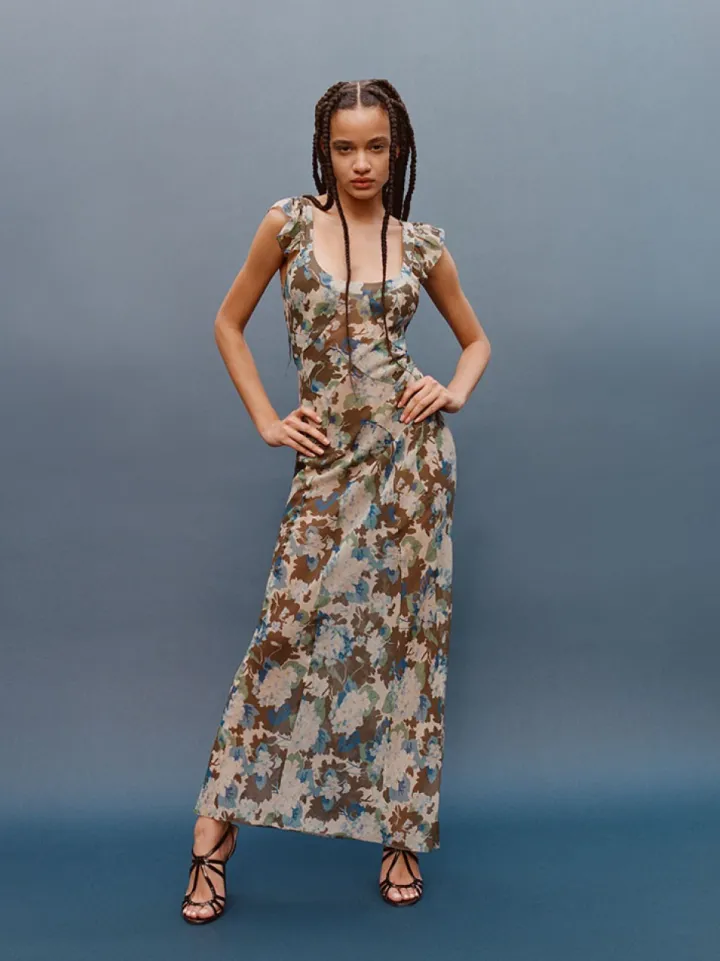 Hot The Lila - Blue Hydrangea Women Dresses