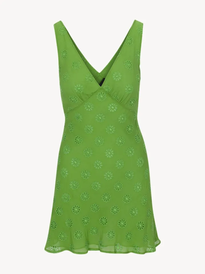 Best Sale The Lourdes - Moss Broderie Women Dresses