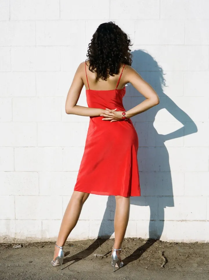 Cheap The Natasha Slip - Red Women Dresses