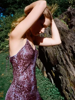 Hot The Penelope - Purple Leopard Women Dresses