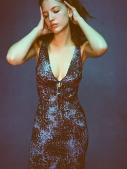 Fashion The Scarlet - Purple Leopard Women Dresses