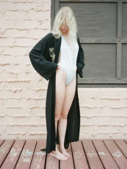 Outlet The Serious Moonlight Robe - Noir Women Sleepwear
