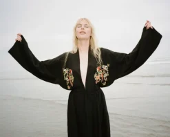 Outlet The Serious Moonlight Robe - Noir Women Sleepwear