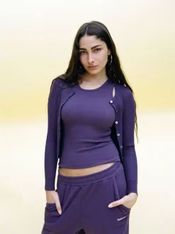 Best The Winona Cardigan - Deep Purple Women Tops