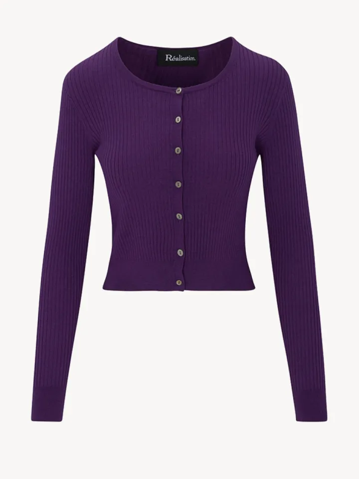 Best The Winona Cardigan - Deep Purple Women Tops