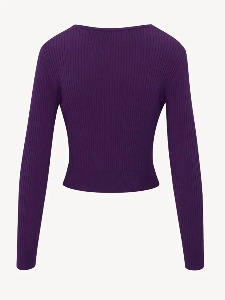 Best The Winona Cardigan - Deep Purple Women Tops