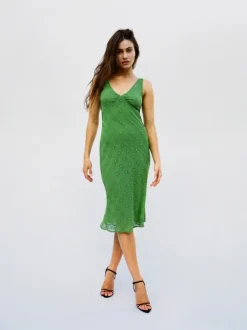Best Sale The Yasmin - Moss Broderie Women Dresses