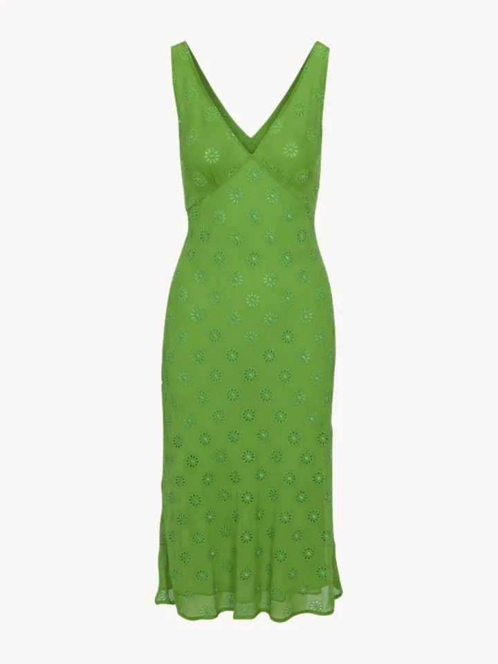 Best Sale The Yasmin - Moss Broderie Women Dresses