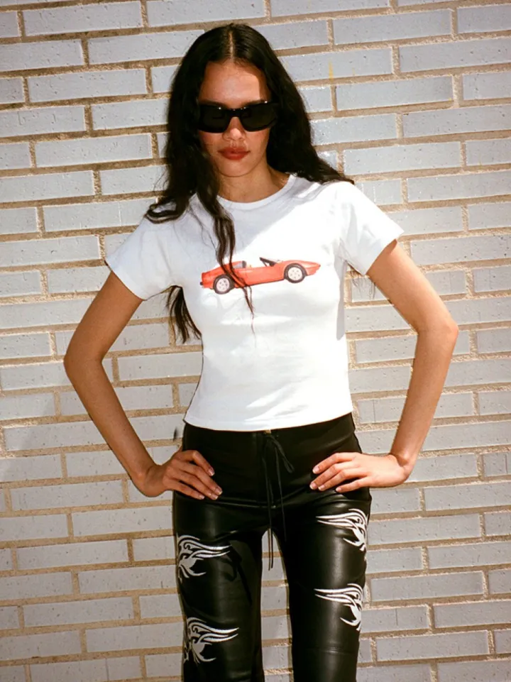 Best Sale Topless! Baby Tee - White Women Tees