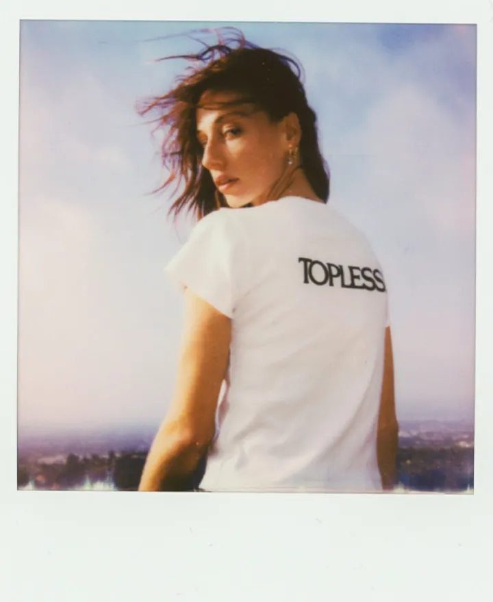 Best Sale Topless! Baby Tee - White Women Tees