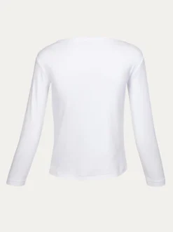 Cheap Yee Ha! Long Sleeve Tee - White Women Tees