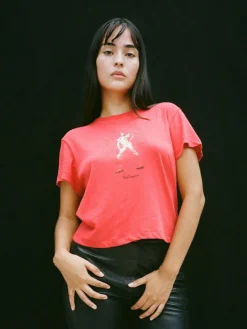 Best Sale Ziggy Stardust Tee - Red Women Tees